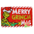 Grinch "Merry Grinchmas" Mat Door Rug Outdoor Coir 18"x28" Christmas Tree