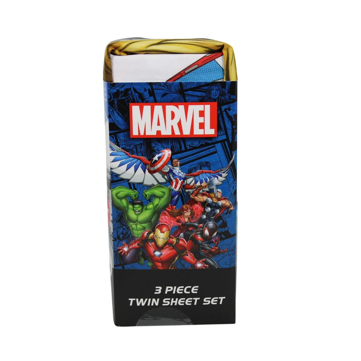 Marvel AVENGERS Twin Sheet Set 1 Fitted 1 Flat Sheet 1 Pillowcase 3 Piece