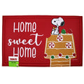 PEANUTS Snoopy Eating a Gingerbread Doghouse, Candy Gumdrops Floor Mat 20"x32"