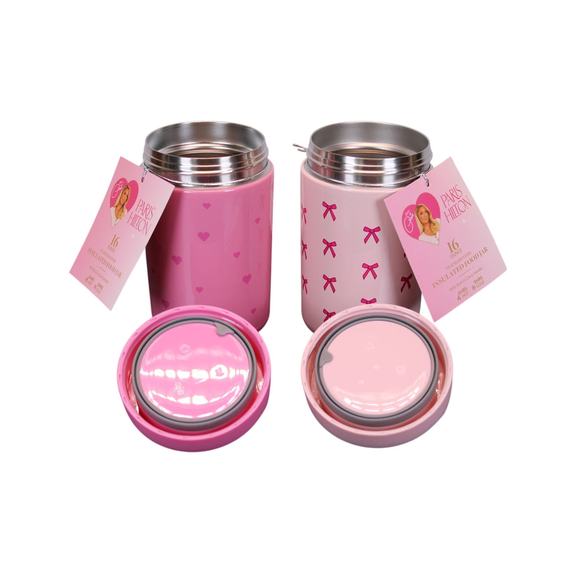 Paris Hilton 2 Piece Hot/Cold Thermos Lunch Set