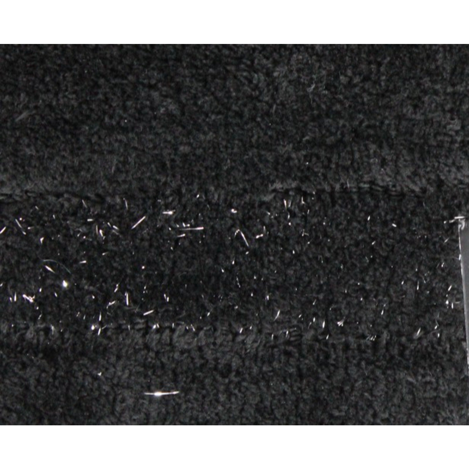 Betsey Johnson Black with Sliver tinsel accent trail Bath Rug 20 x 32 NEW