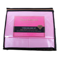 Juicy Couture Juicy Pink Satin 4pc KING Sheet Set Easy Care Soft Sleek Smooth