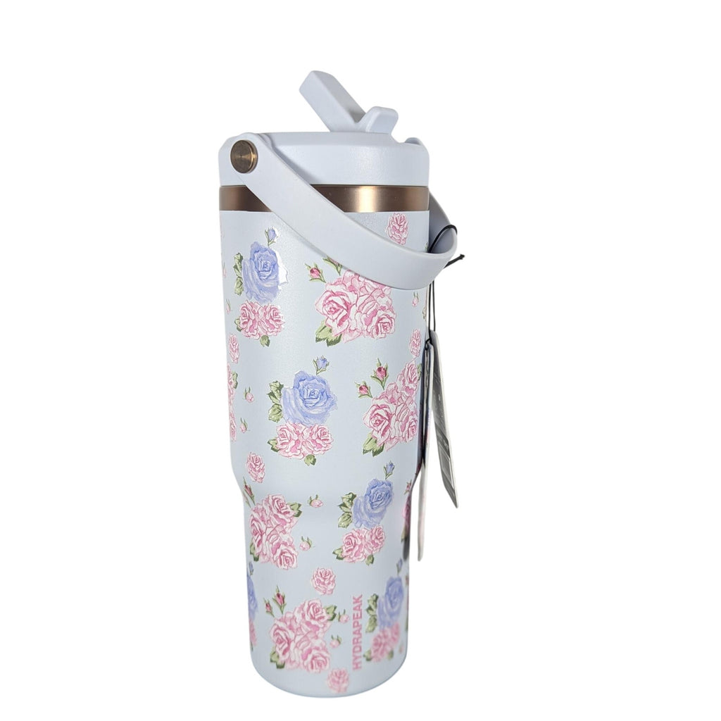 Hydrapeak Nomad 32oz Tumbler Artisan Collection Ice Blue Floral