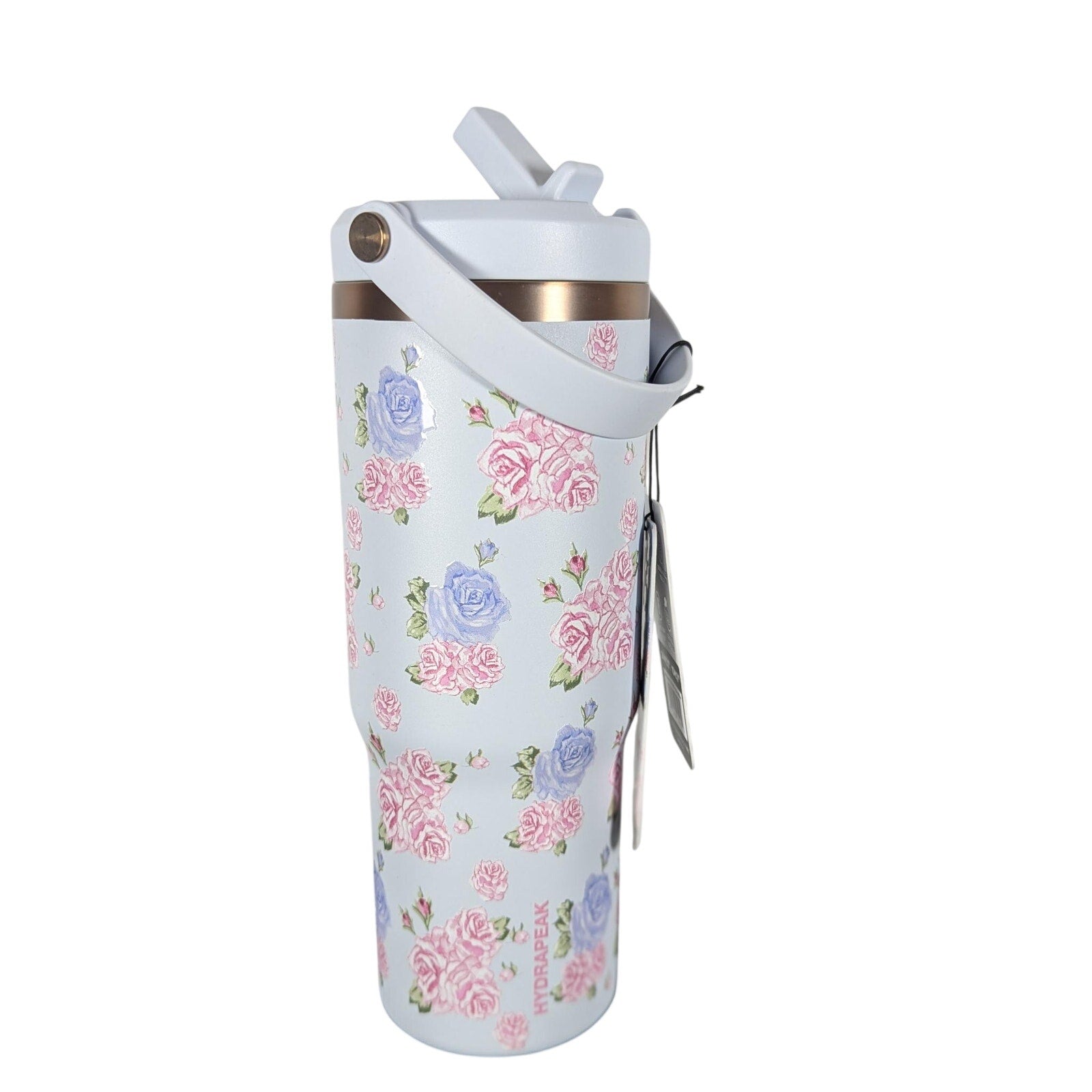 Hydrapeak Nomad 32oz Tumbler Artisan Collection Ice Blue Floral