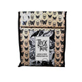 Halloween Gothic Style Queen 6pc Sheets Set Tan Black Skulls Butterflies Lattice