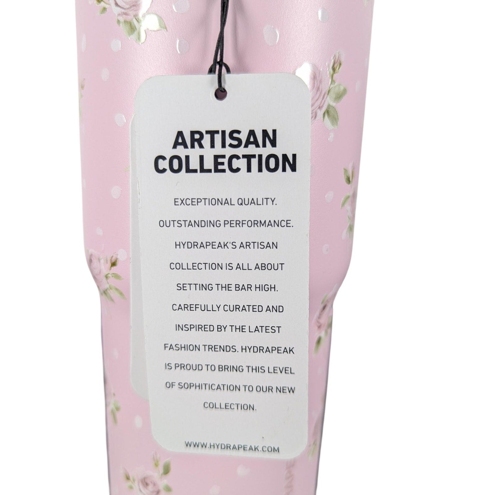 Hydrapeak Nomad 32oz Tumbler Artisan Collection Baby Pink, Roses