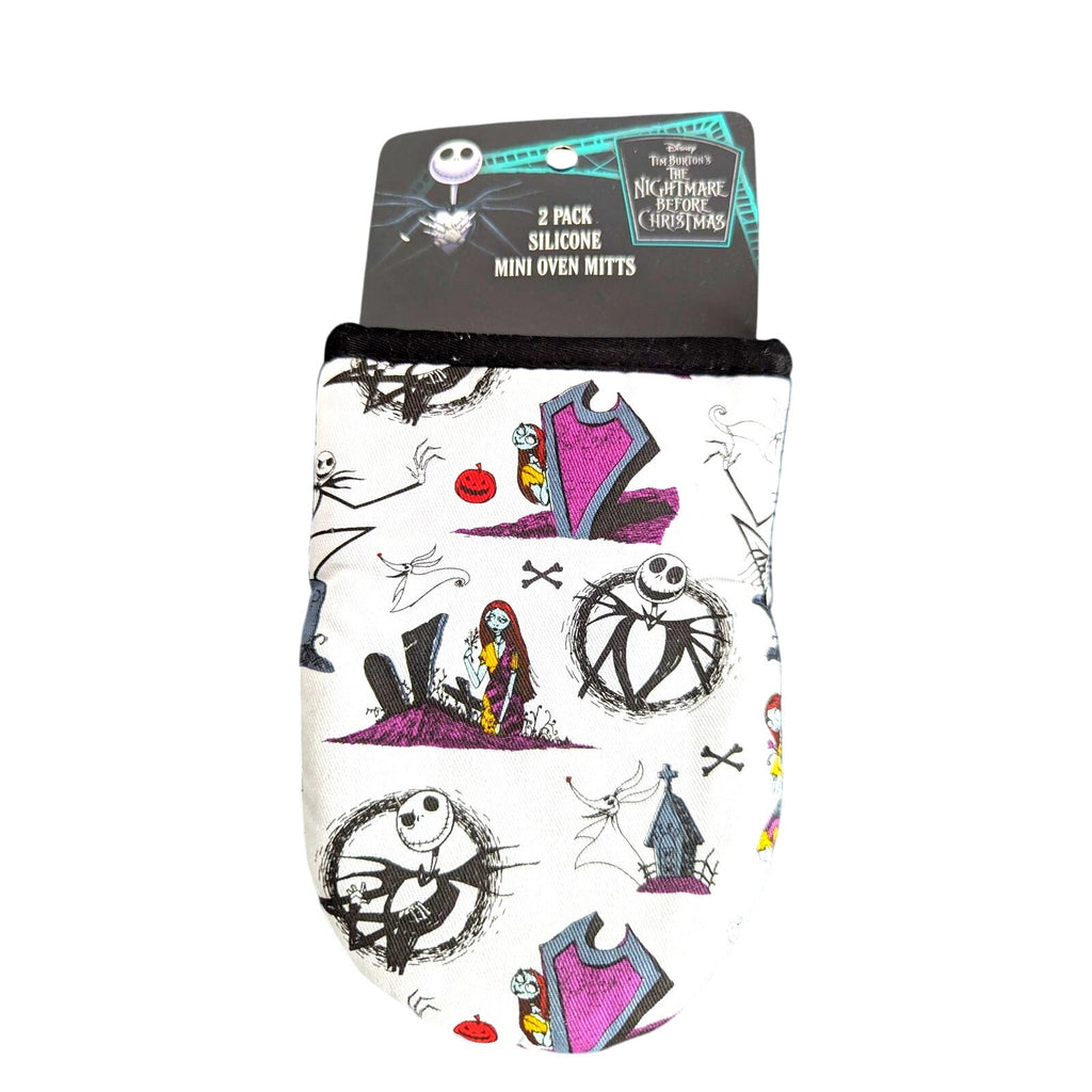 The Nightmare Before Christmas 2 Pack Silicone Mini Oven Mitts 5.5"x7.5" NEW