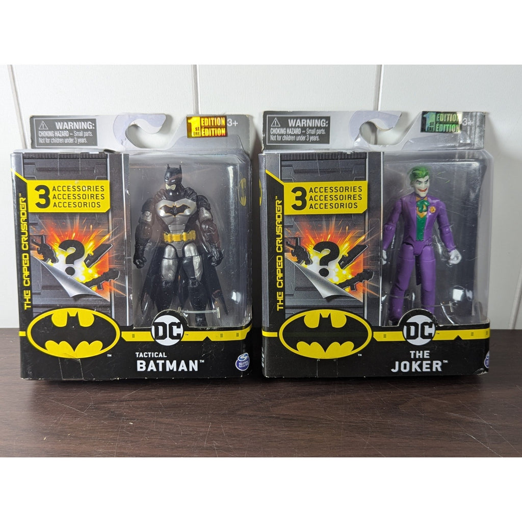 Tactical Batman, The Joker Action Figure Lot Creature Chaos Spin Master DC 1st