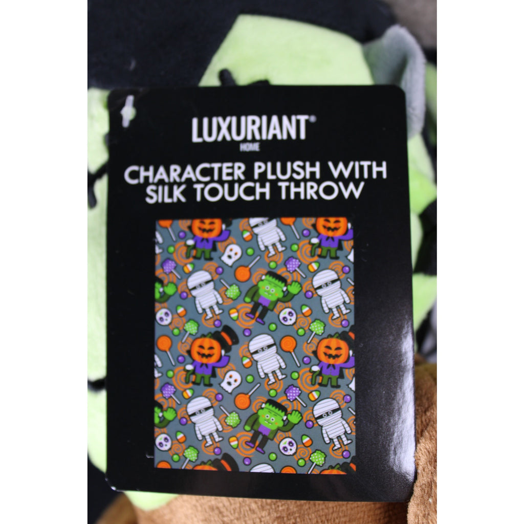 Frankenstein Character Plush Toy & 40" x 50 " Silk Touch Throw Set - New