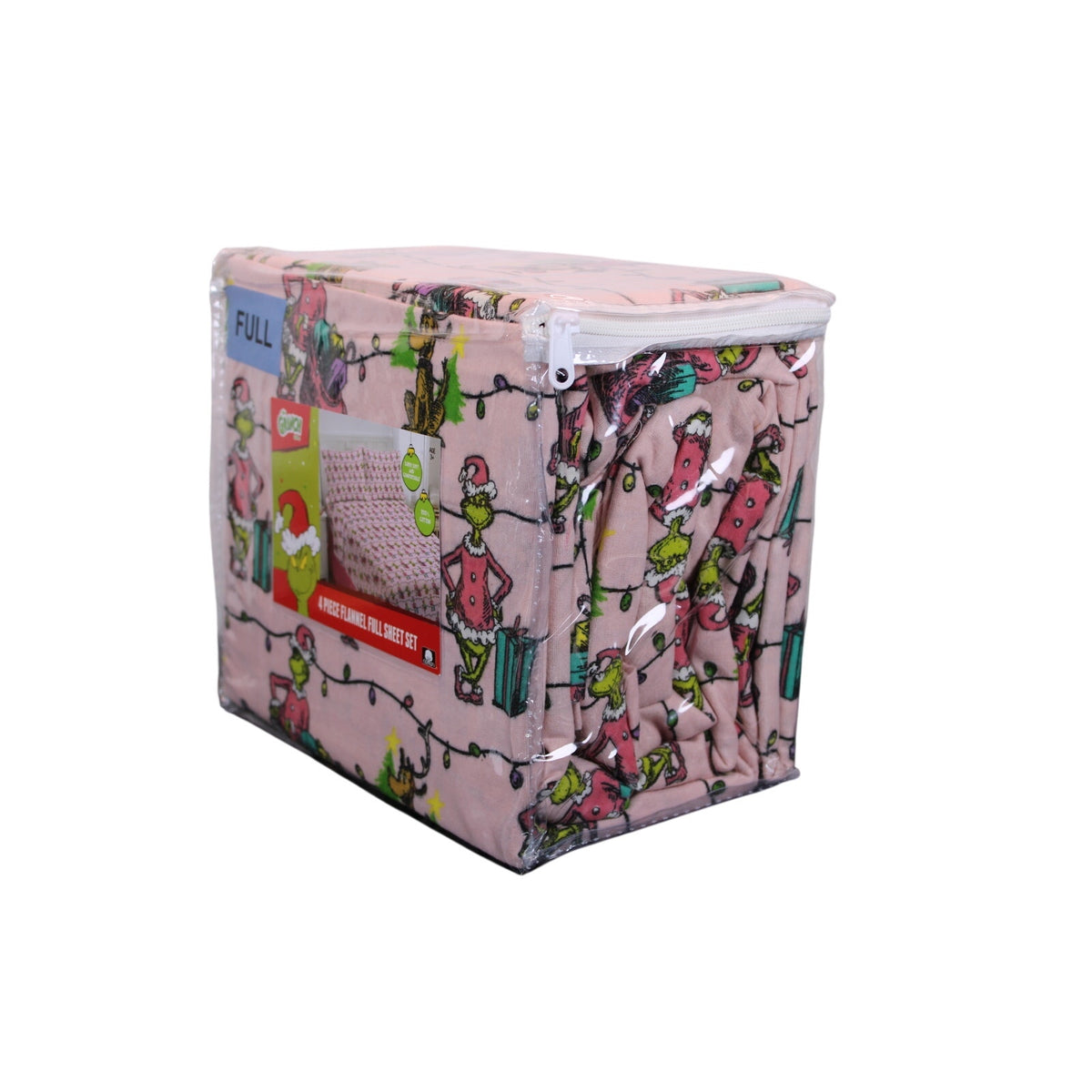 Dr. Seuss The Grinch & Friends 4 piece Full Flannel Sheet Set