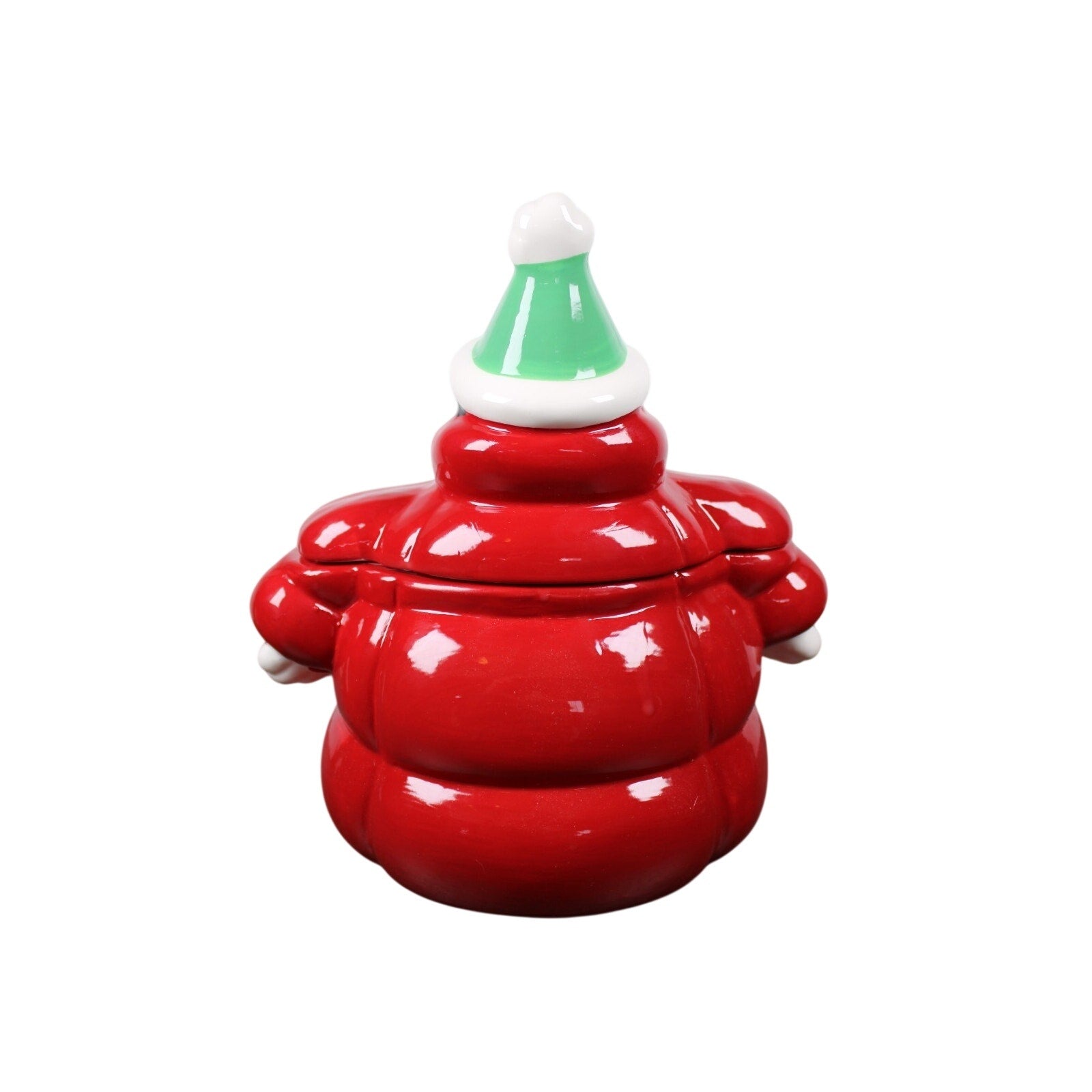 NEW Peanuts Snoopy Red Puffer Jacket Woodstock Cookie Jar Canister Christmas