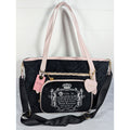 Juicy Couture Juicy Tale Weekender Tote Bag Black Pink Quilted Bow Bag Y2K NWT
