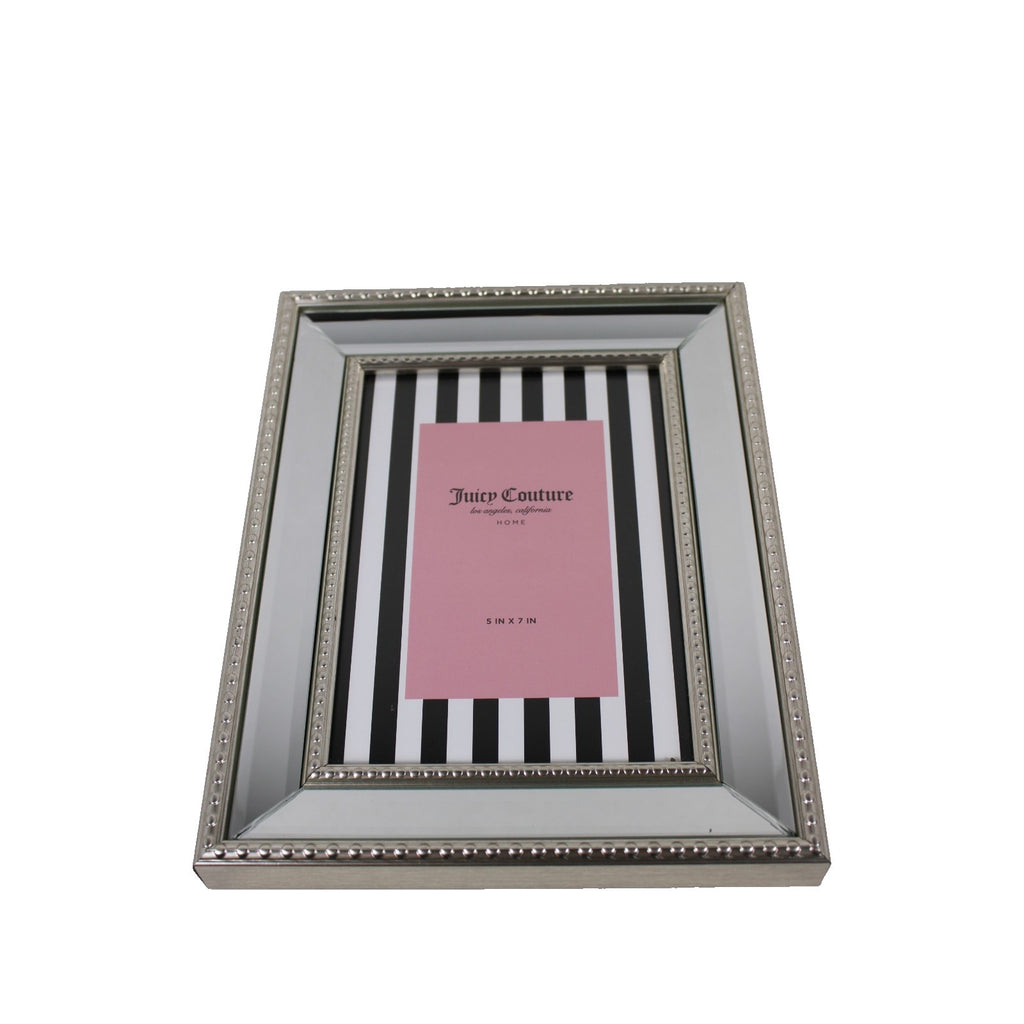 Juicy Couture Home Mirrored Tabletop Stand Up Photo Picture Frame 5 x 7