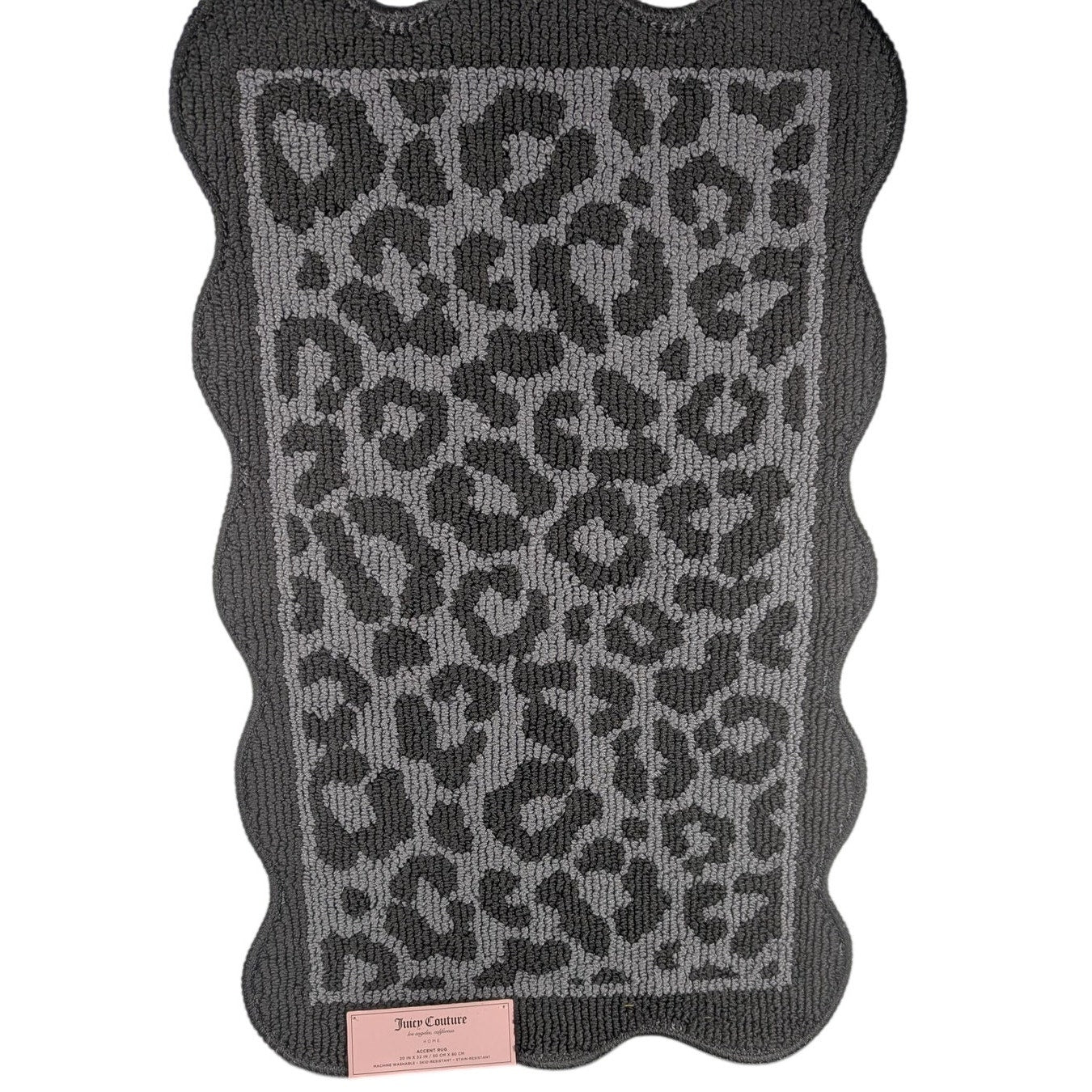 Betsey Johnson Bath Mat Accent Rug 20"x32" Leopard Print Anti-Slip Stain Resist