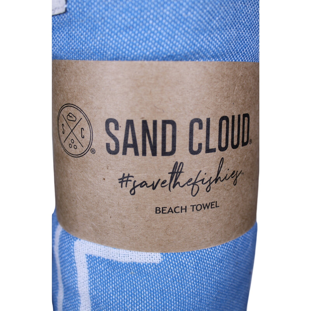 Sand Cloud Beach Towel Sei Whale Tail - 100% Turkish Organic Cotton - 37x67 NEW