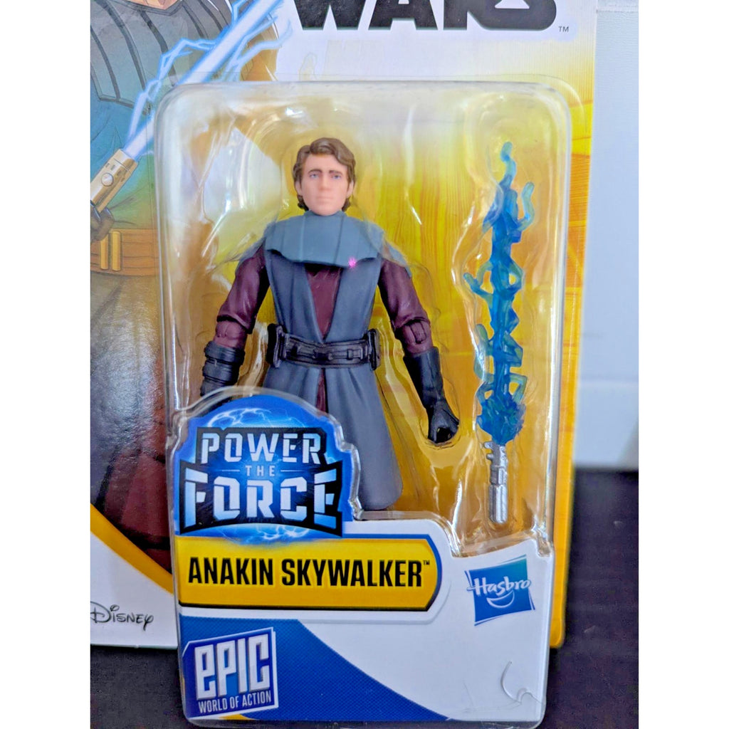 Disney Star Wars Power the Force Action Figures Skywalker, Darth Vader Set of 2
