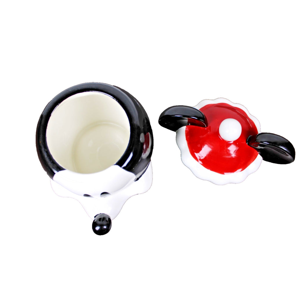 Mickey Mouse Cookie Jar Christmas Holiday Santa Hat