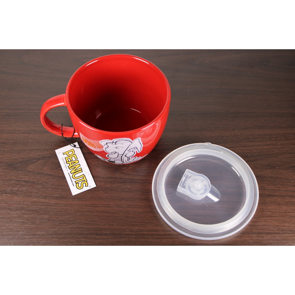 Peanuts Linus 70th Anniversary Microwave Soup Ramen Bowl Mug Vent Lid 25 oz