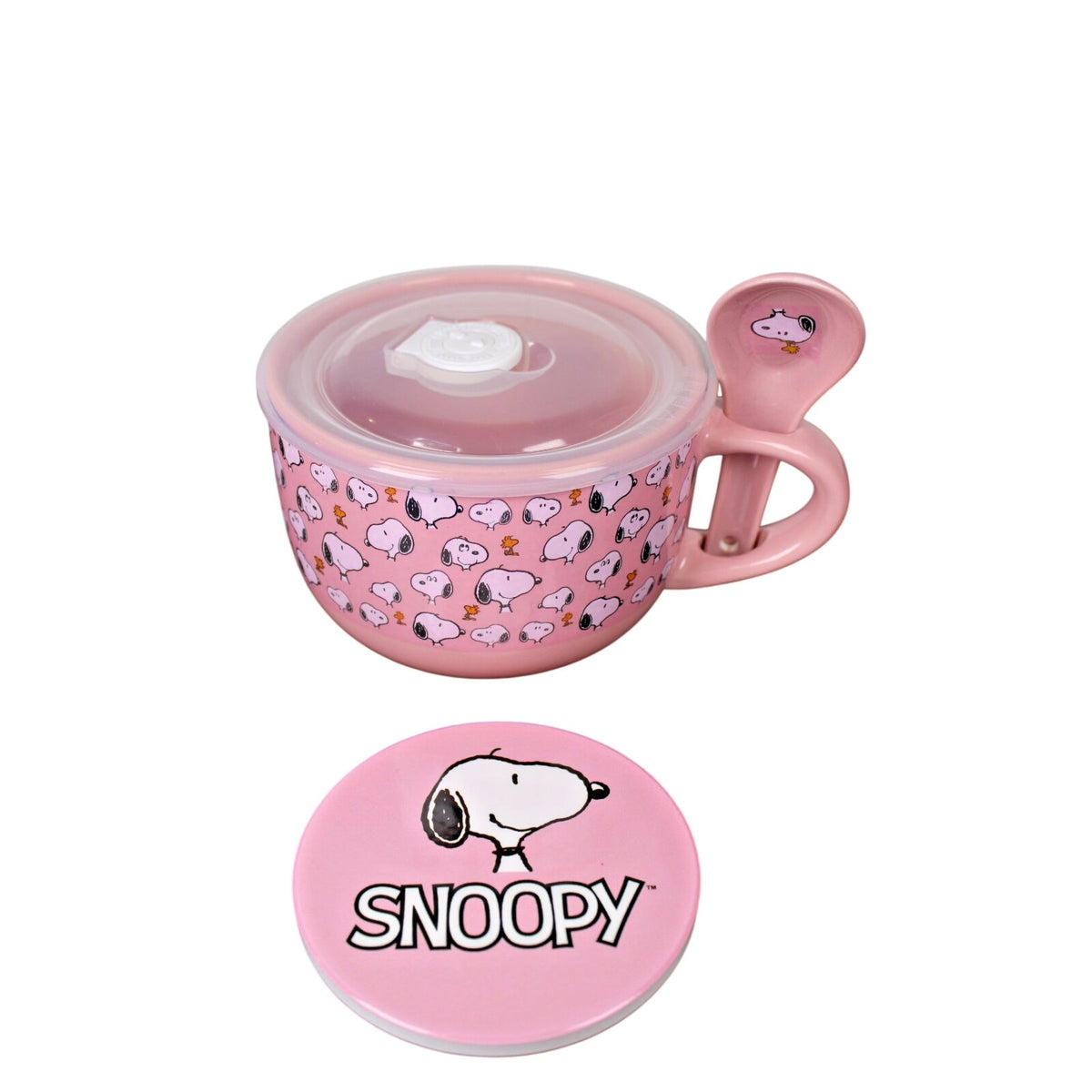 Peanuts Snoopy Soup Mug Bundle 24floz, Coaster, Spoon & Soup Mug