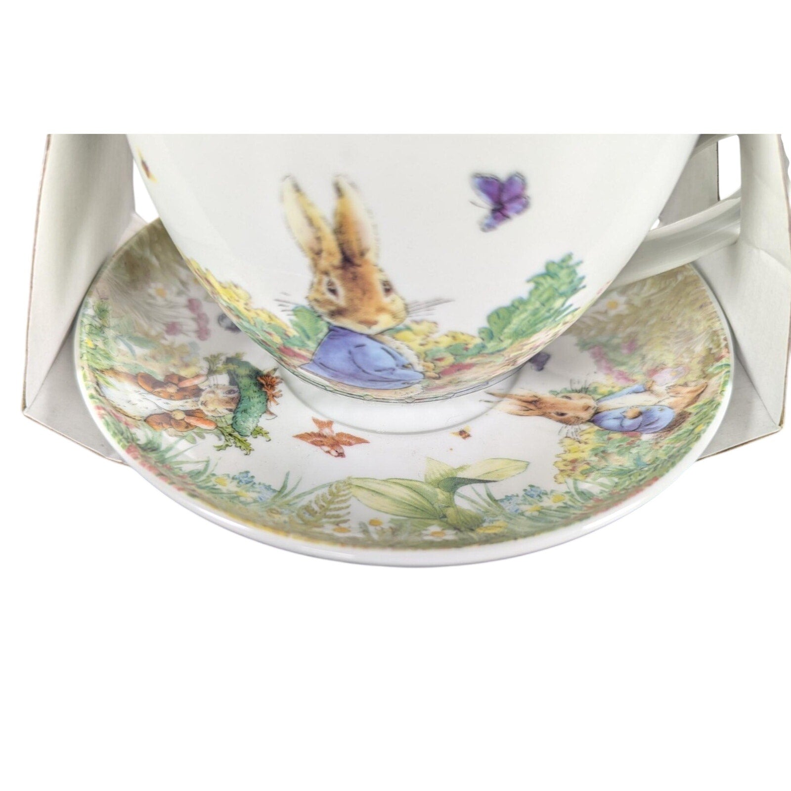 The World of Peter Rabbit Beatrix Potter Teacup with Saucer Ceramic Set