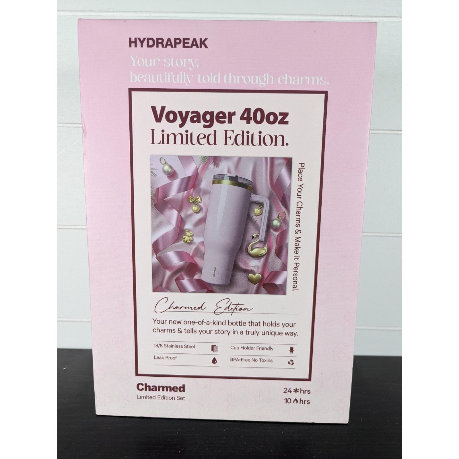 Hydrapeak Voyager 40oz Tumbler Pink Limited Edition 24hr(cold) - 10hr(hot) NEW