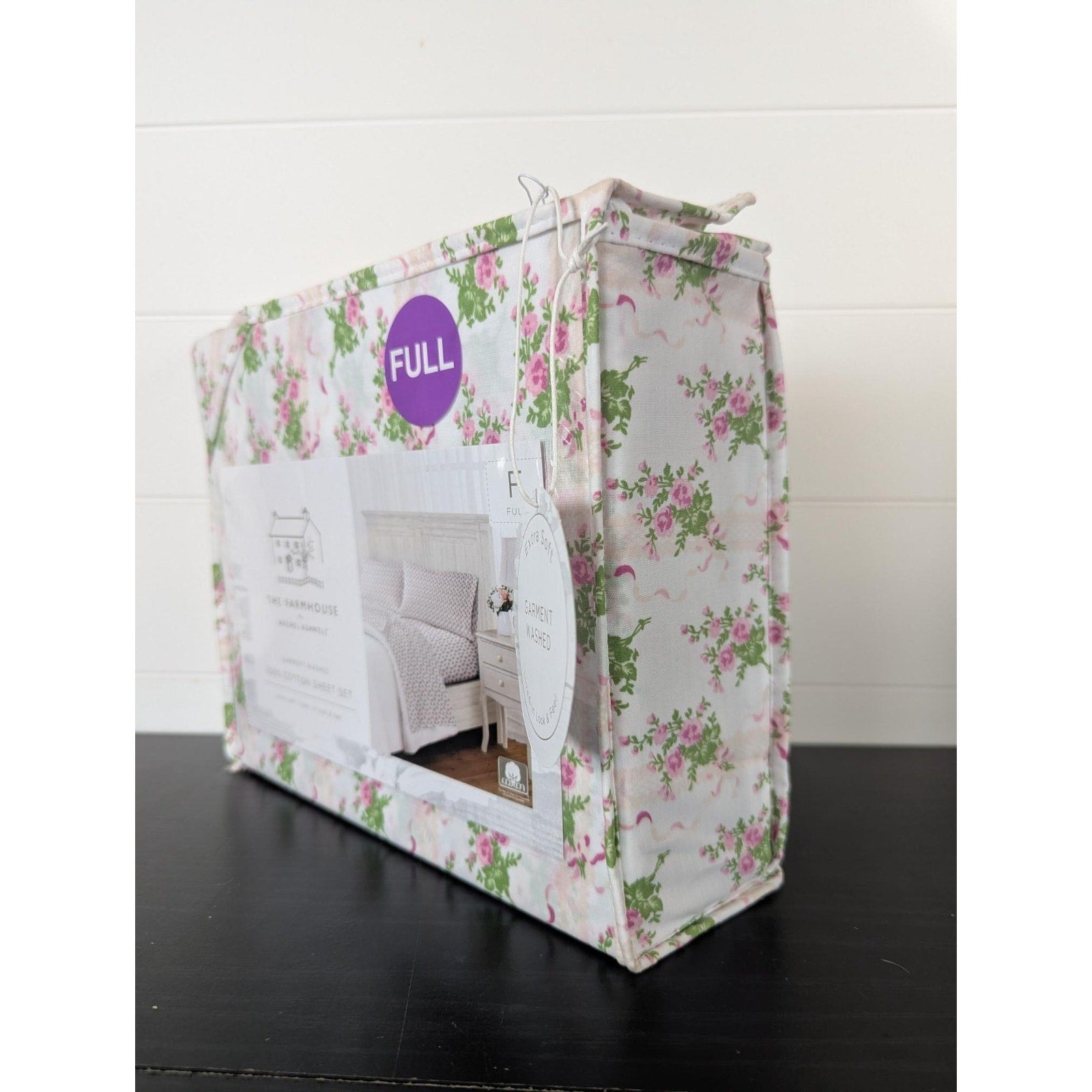 The Farmhouse Rachel Ashwell 100% Cotton Roses Floral FULL Sheets NEW