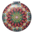 Pocket Mirror for Women Small Travel Mirror Magnifying Mandala Designs Flowers