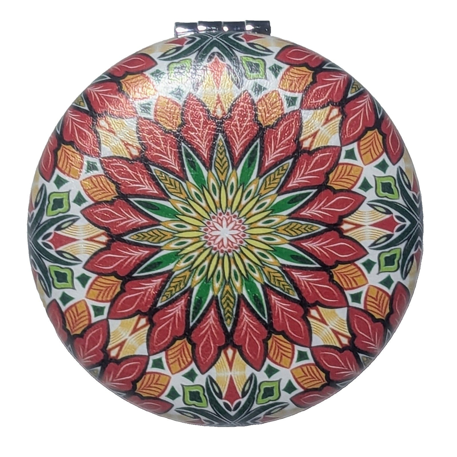 Pocket Mirror for Women Small Travel Mirror Magnifying Mandala Designs Flowers