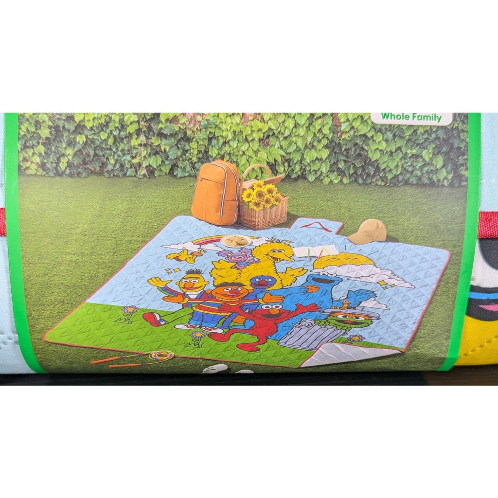 ELMO SESAME STREET OUTDOOR FAMILY PICINIC MAT BLANKET 79" X 79" Friends