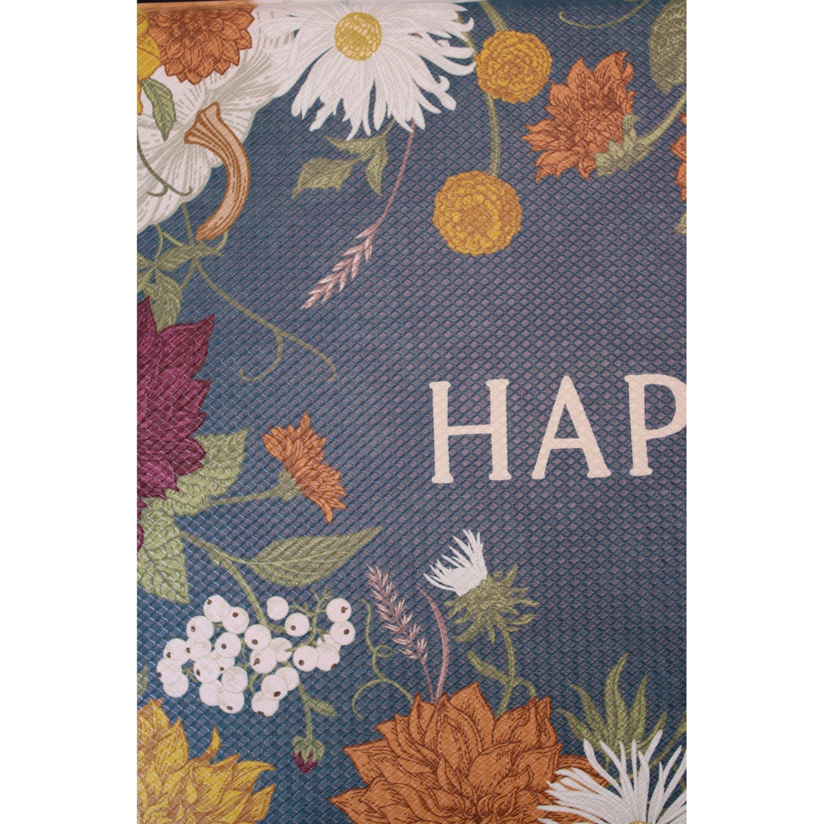 Sage & Oak Happy Fall Kitchen Cushion Mat 18x30, Pumpkin, Flowers - New