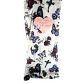 Betsey Johnson Ultra Soft Plush Throw 50x70, Skulls, Butterflies, Cross, Roses