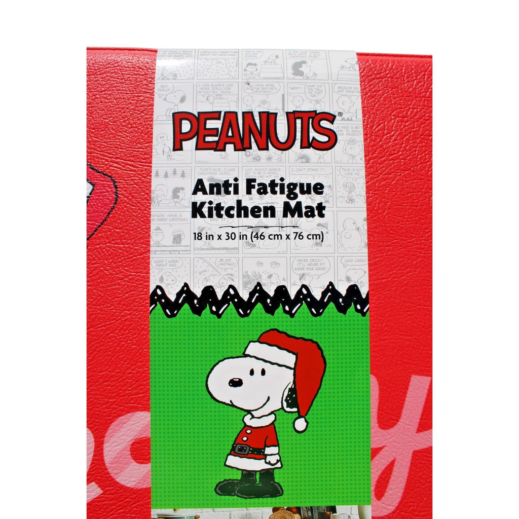 PEANUTS Santa Snoopy ”HAPPY HOLIDAYS” Anti-Fatigue Kitchen Mat 18” X 30”