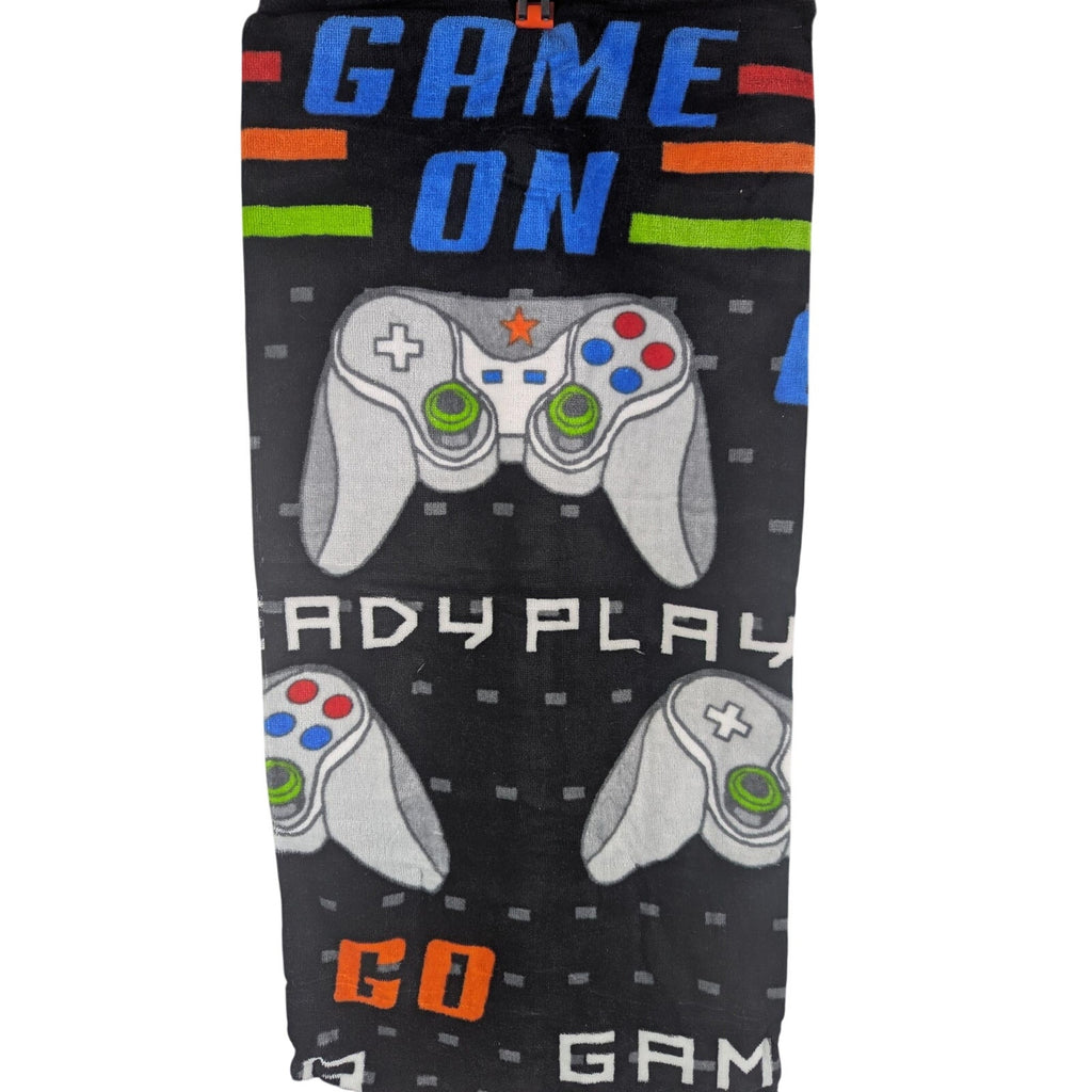Kassafina Kids Beach Towel 28"x58", Game On, Controllers