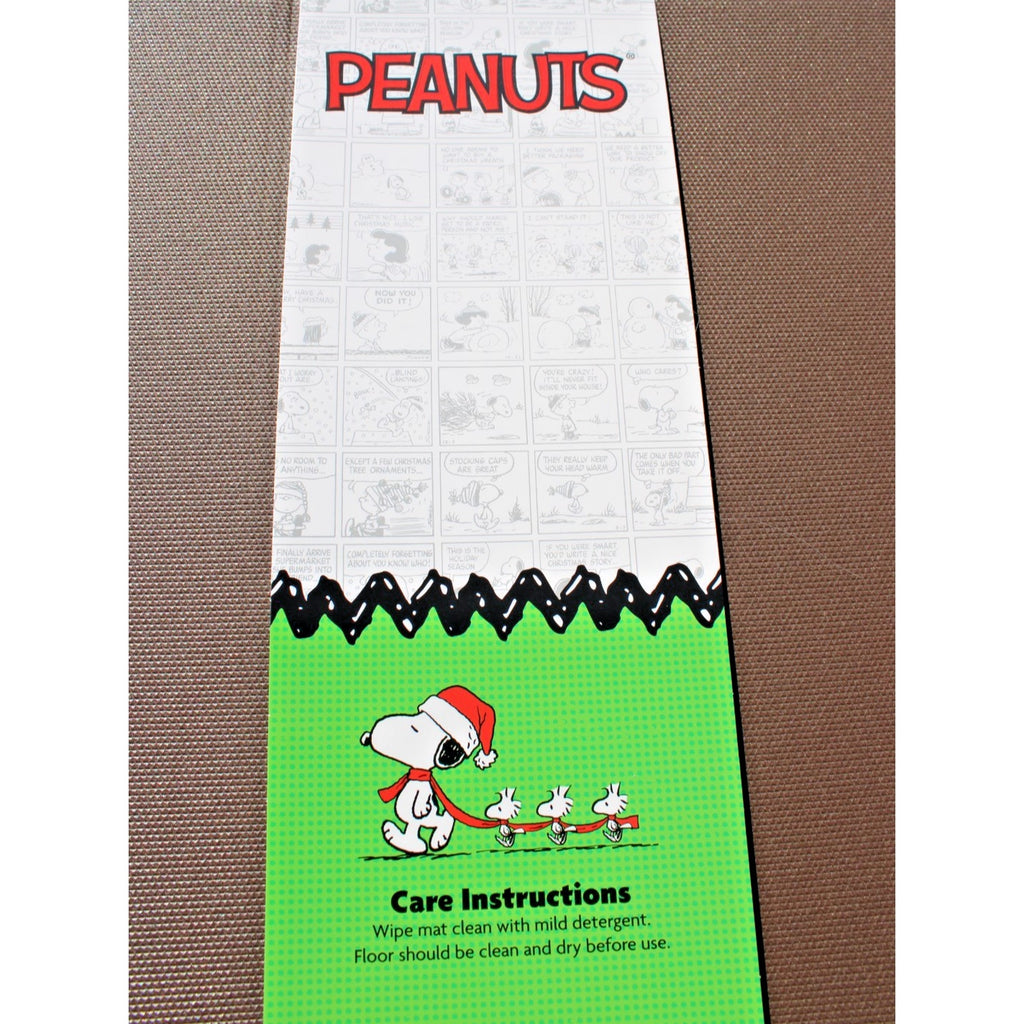 Peanuts Anti Fatigue Kitchen Mat 18”x30” Snoopy Christmas Gingerbread Doghouse