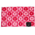 BETSEY JOHNSON PINK, HOT PINK DAISY CHECKER DESIGN BATH RUG - 20"X32"