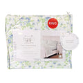 The Farmhouse Rachel Ashwell Blue Floral King Sheet Set Blue Green