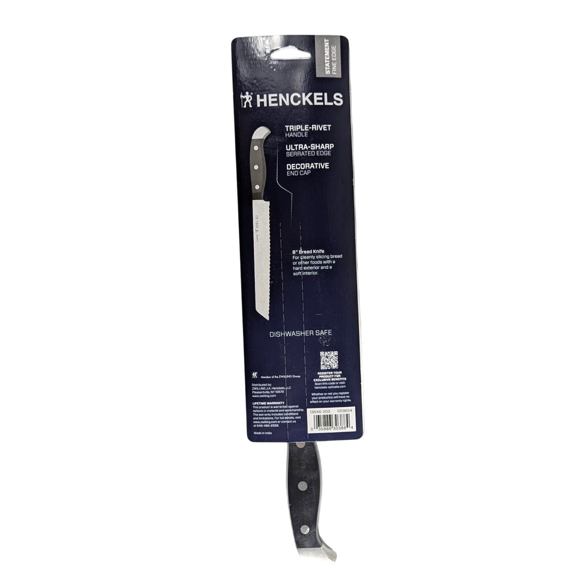 HENCKELS Statement Razor-Sharp 8-inch Bread Knife, Cake Knife, German Engineered