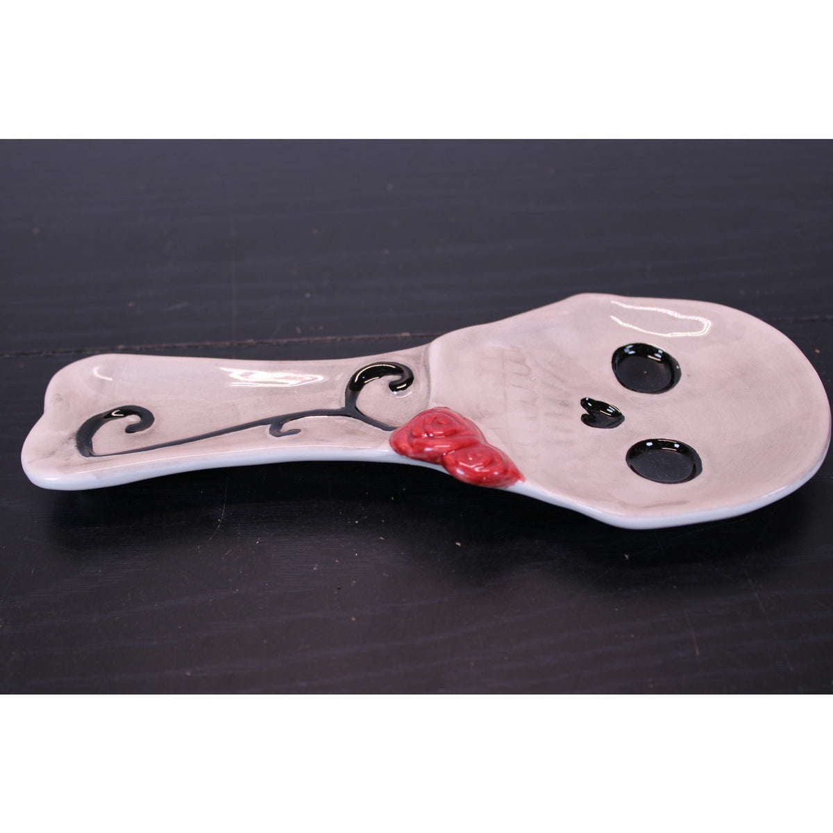 Enchanting Midnight Spell Skeleton Skull Halloween Spoon Rest