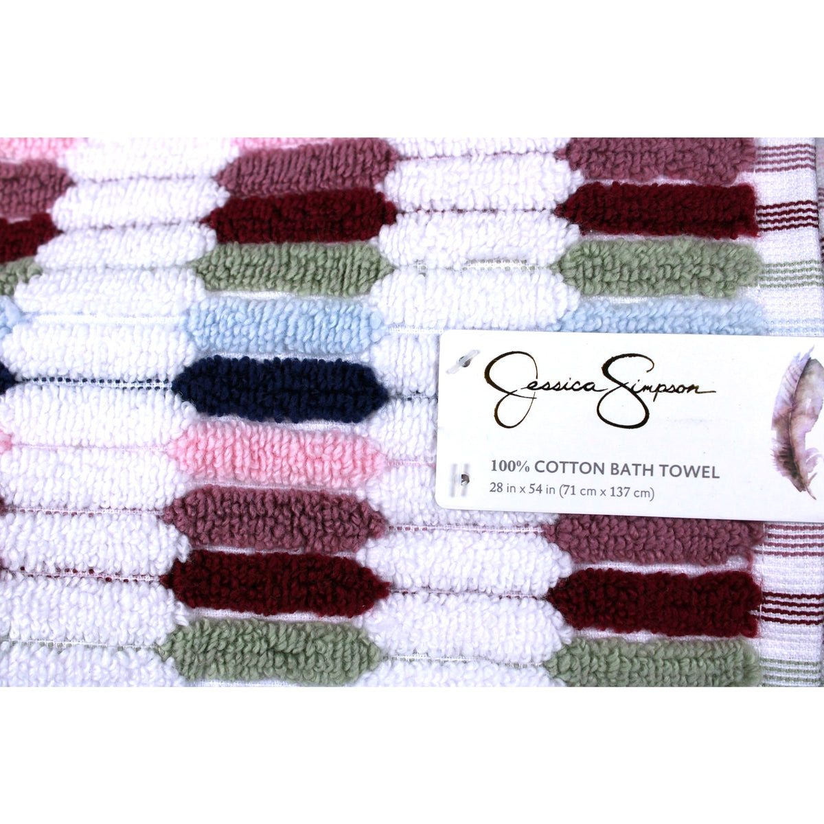 Jessica Simpson 4pc Bath Towel Set -  2 Bath Towels & 2 Hand Towels - NEW