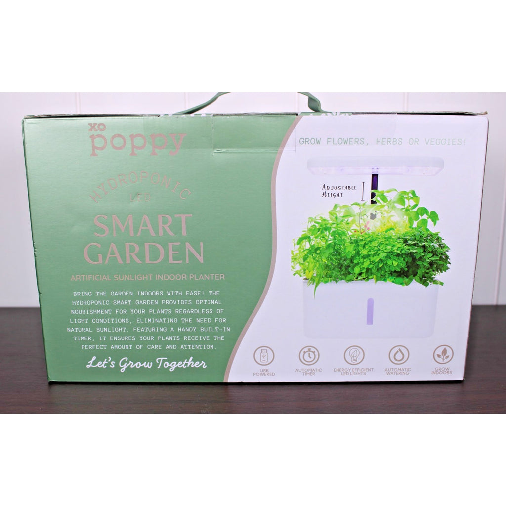 Xo Poppy Hydroponic Smart Garden Artificial Sunlight LED Smart Planter