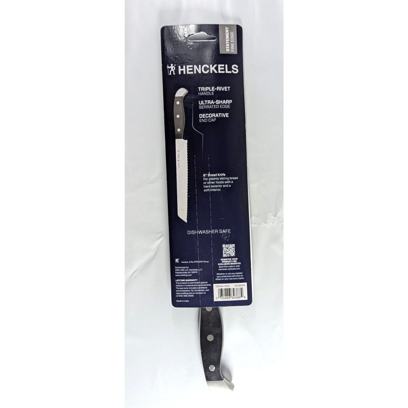 HENCKELS Statement Razor-Sharp 8-inch Bread Knife, Cake Knife, German Engineered