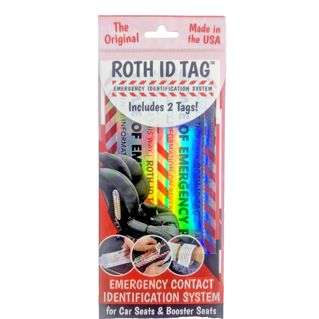 Original ROTH ID TAG™ Kit - Emergency Contact Identification System for Car Seat