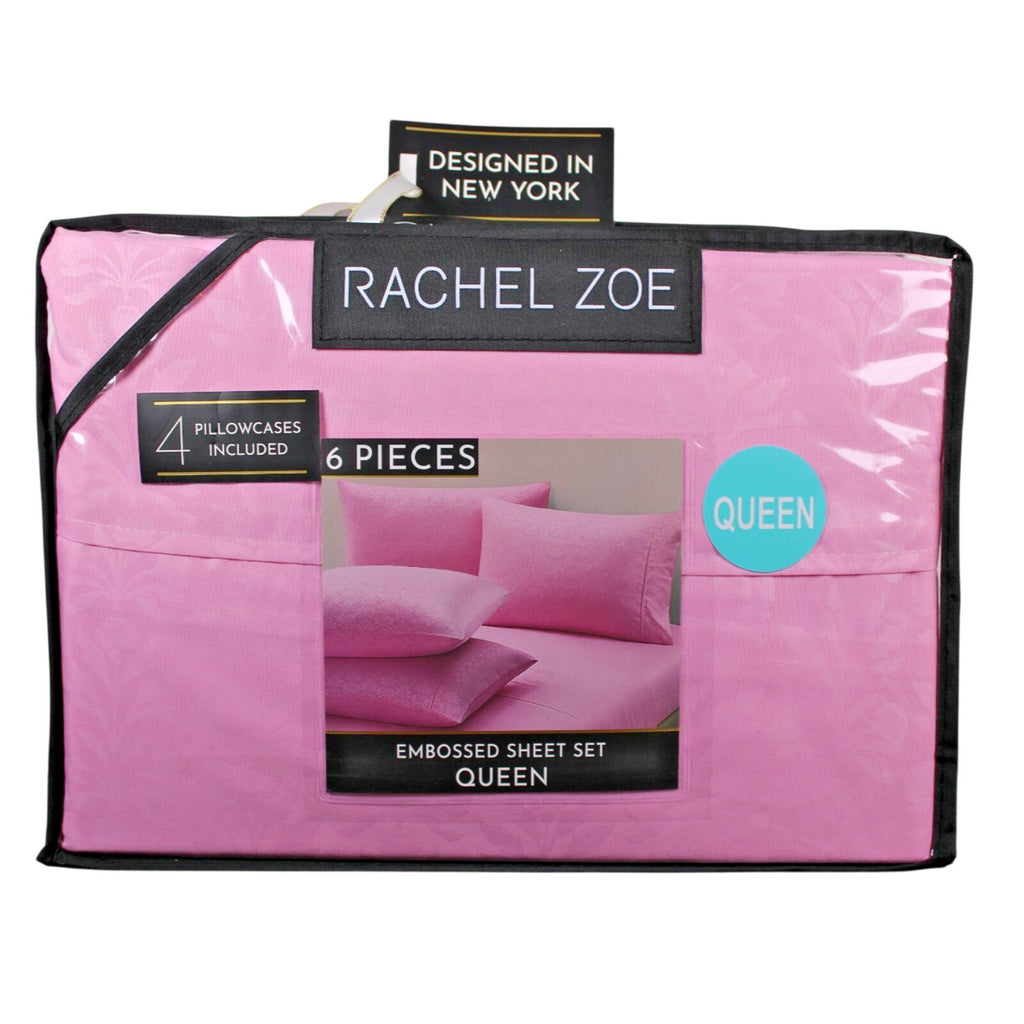 Rachel Zoe 6 piece Embossed Queen Sheet Set